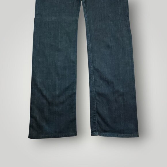 7 For All Mankind Jeans Mens 36 Standard Slim Straight Button Fly Whiskered Blue - Picture 8 of 8